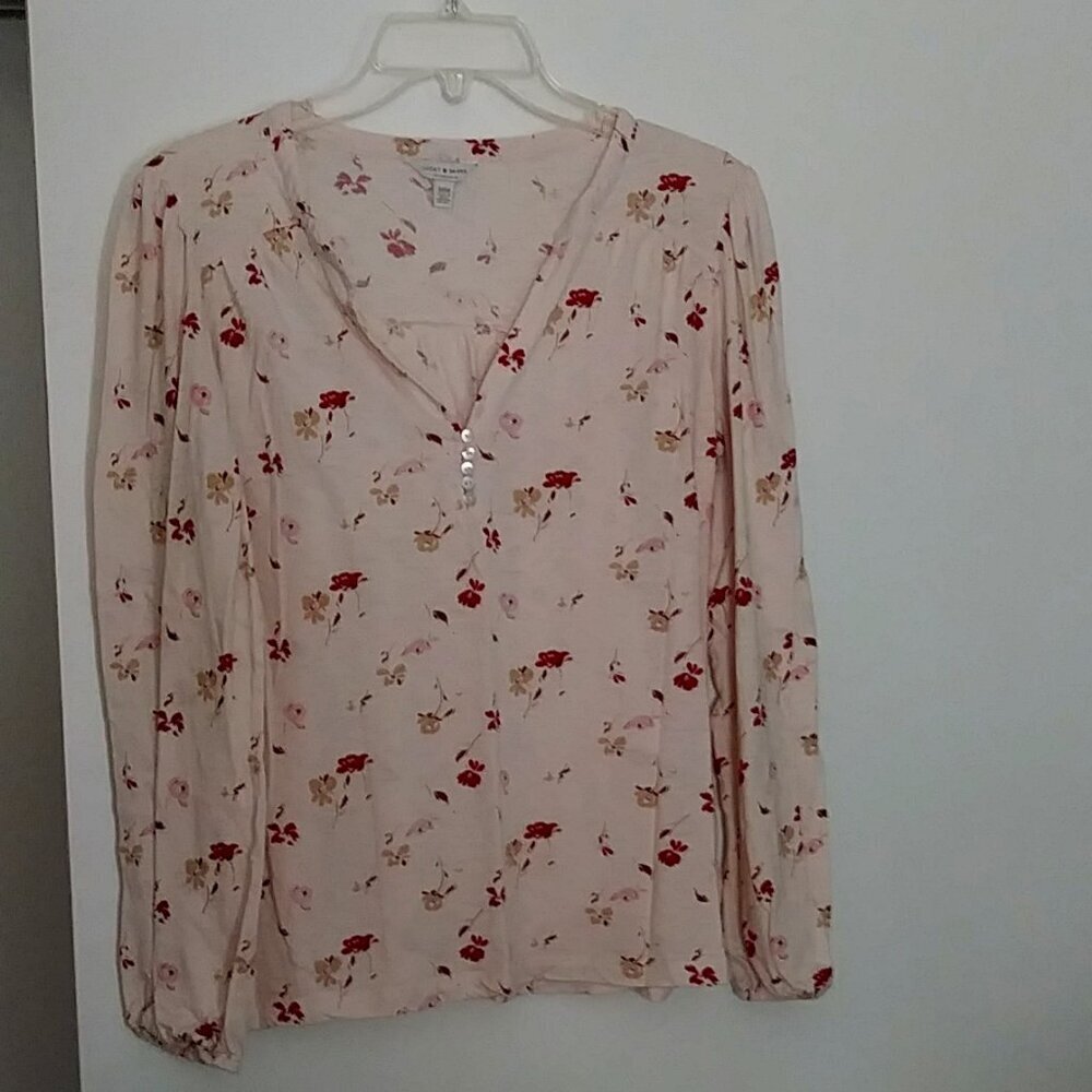 Women's Lucky Brand Floral Top Size M